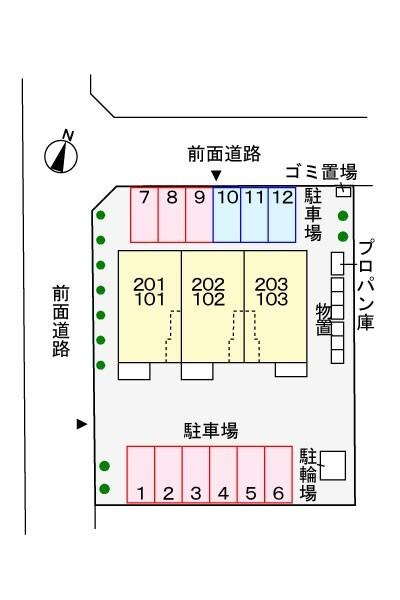 コルソ　パラッツォ（103） 駐車場