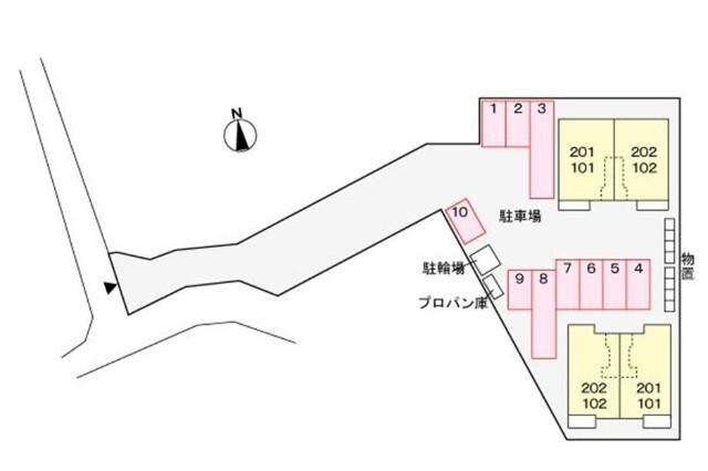 ルーエンハイムⅡＢ（101） 駐車場