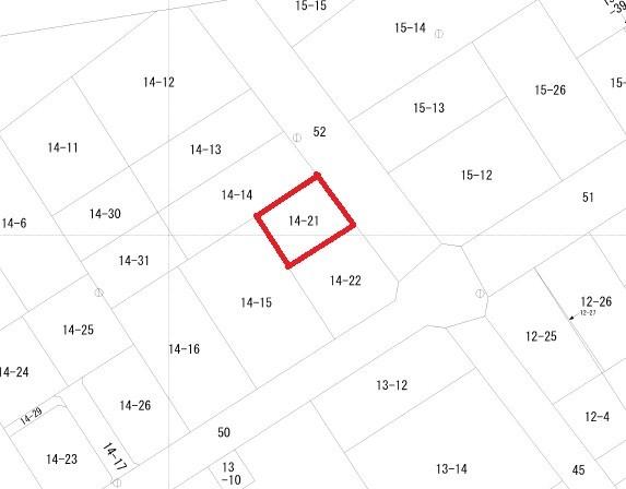 石堂四丁目売地 区画図