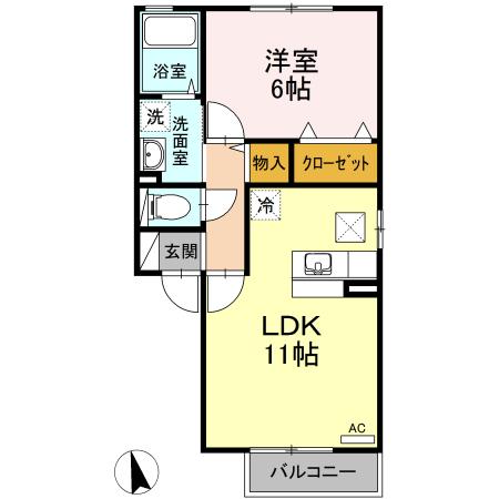 パークヒルズ松山 間取り図画像