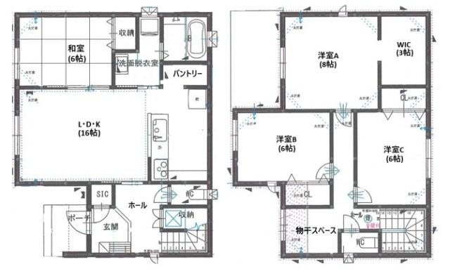 湊高台7丁目A棟 間取り図画像