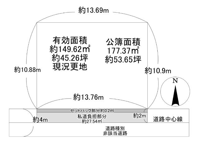 横堤4丁目　土地 区画図