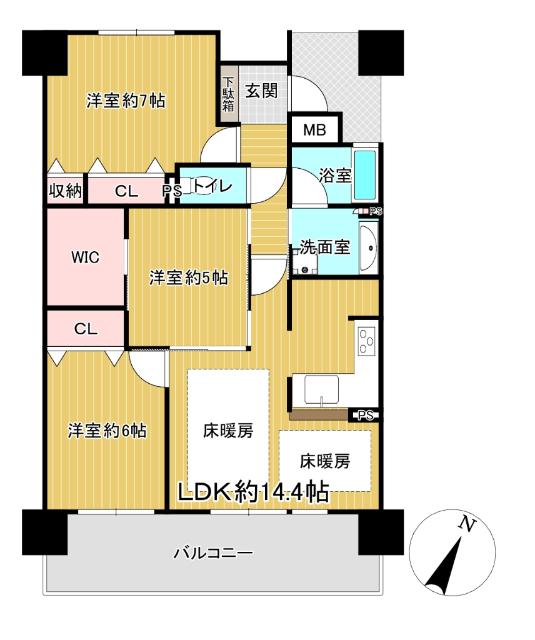 セレッソコートOSAKAステーションランド 間取り図画像