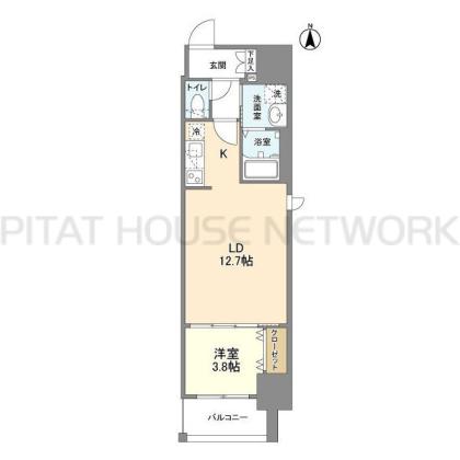 ラクラス堺筋本町 間取り図写真