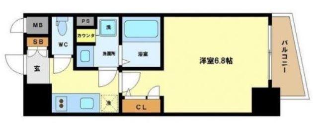 エスリード阿波座ノースプレイス 間取り図画像