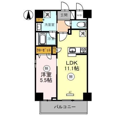 HABITAT平野（ハビタットヒラノ）（405） 間取り図画像