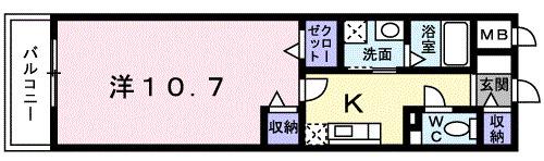 ロワ・リオン上町（502） 間取り図画像