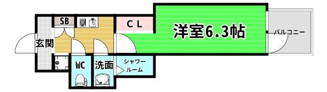 ファーストフィオーレ九条Ⅱ 間取り図画像