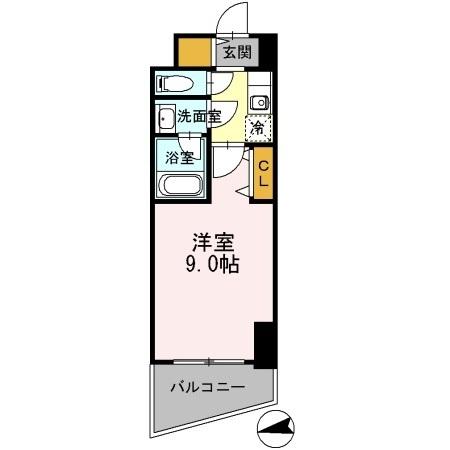 カスタリアタワー肥後橋（1908） 間取り図画像