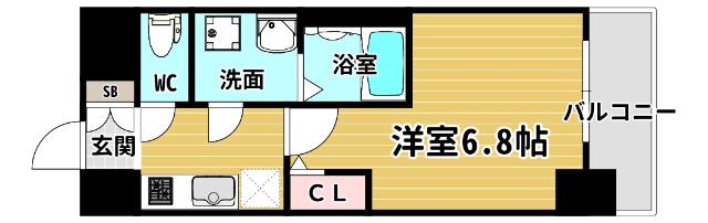 ジアコスモ江戸堀パークフロント 間取り図画像