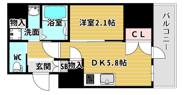 ソルテラス阿波座ウィズ 間取り図画像