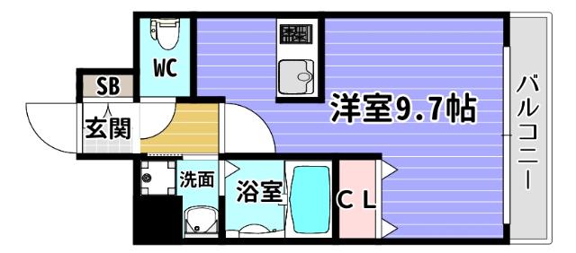 コスモプレミアムベイ大阪 間取り図画像