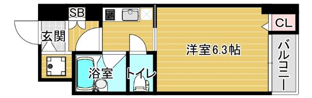 ベルシモンズ大阪港 間取り図画像