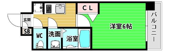 プレサンスドームシティ 間取り図画像