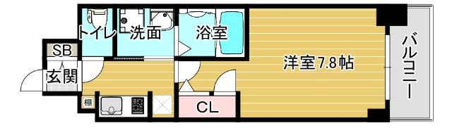 エイペックスみなとセントラルアベニュー 間取り図画像