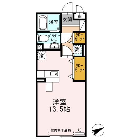 グッド　フィールドⅡ（101） 間取り図画像