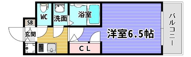 エスリード弁天町ルシェンテ 間取り図画像