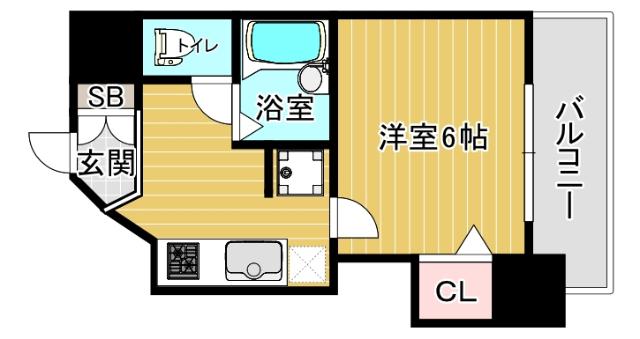 ハーバーライフ市岡 間取り図画像