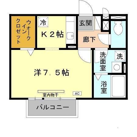ＣＯＺＹ岸里（203） 間取り図画像