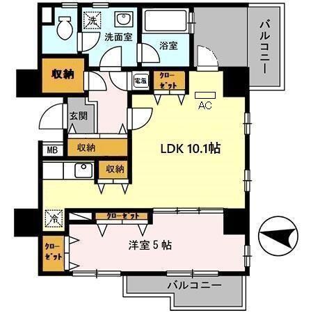 アースブルージュ（603） 間取り図画像