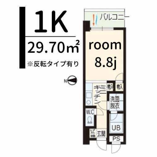 パークハイムうつぼ（504） 間取り図画像