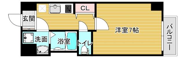 ステイブルコート弁天町（404） 間取り図画像