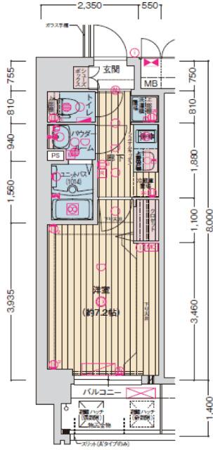 メルディアクレスト大阪ベイソルテラス 間取り図画像