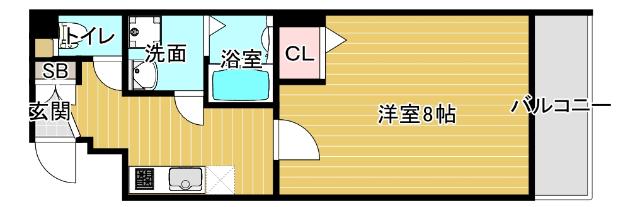 アルバス弁天町（202） 間取り図画像