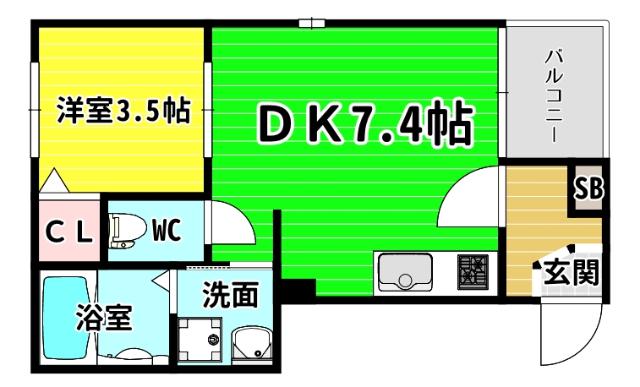 ハーモニーテラス田中 間取り図画像
