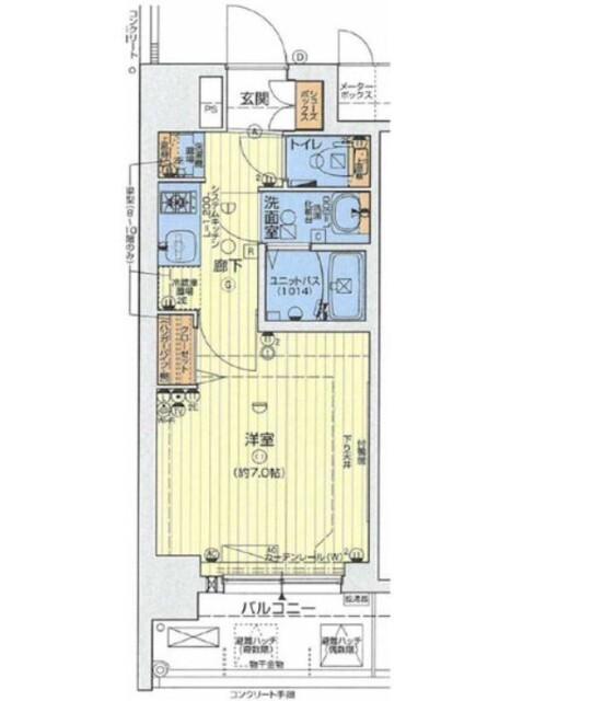 レオンコンフォート大阪ドームシティ 間取り図画像