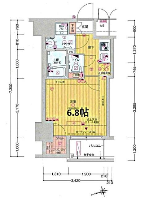 サムティ西長堀リバーフロント 間取り図画像