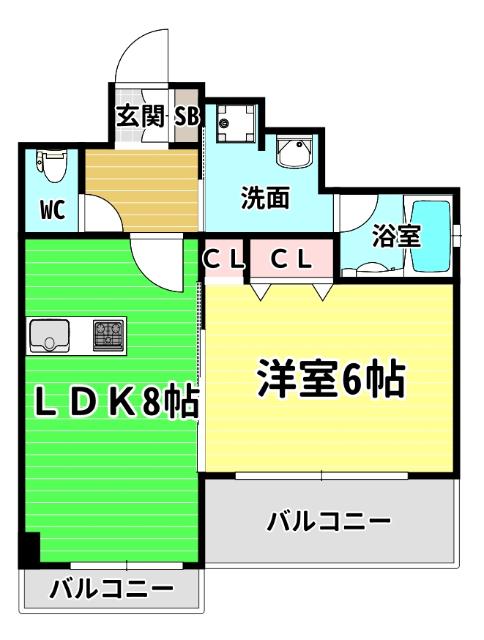 シティライフ本町西ラブニール 間取り図画像