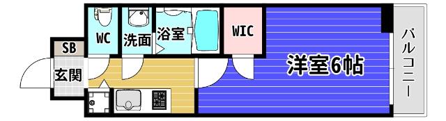 エスリード中之島SOUTH 間取り図画像