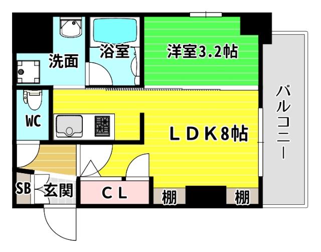 レオンコンフォート本町東Ⅲ（806） 間取り図画像