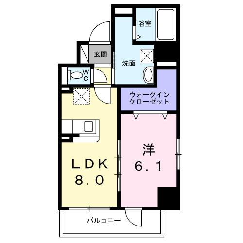 サニーレジデンス吉野Ⅱ（501） 間取り図画像