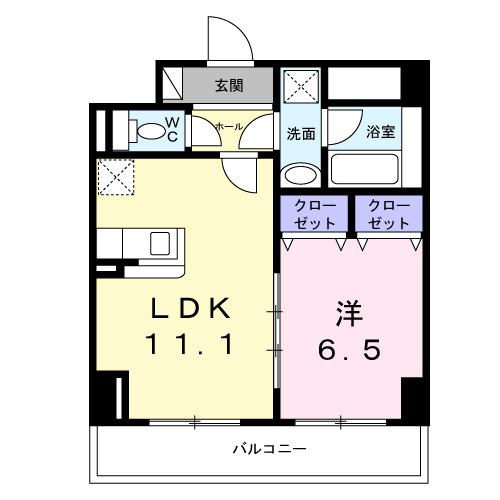 サニーレジデンス吉野Ⅱ（403） 間取り図画像