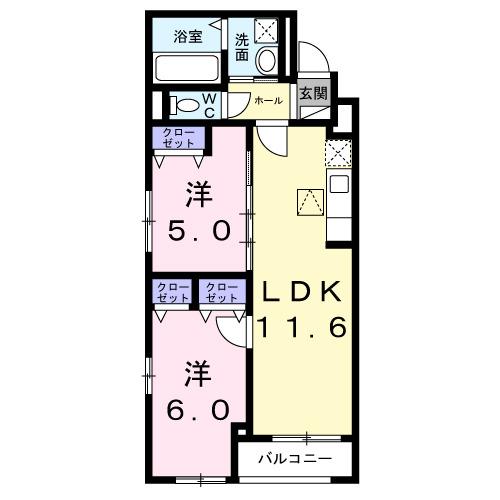 ヒカルサ大阪南恩加島（102） 間取り図画像