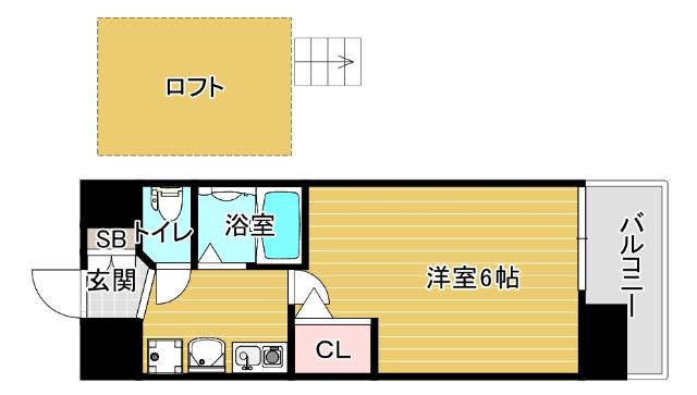 エステムコート難波ＷＥＳＴ?ＳＩＤＥ大阪ドーム前 間取り図画像