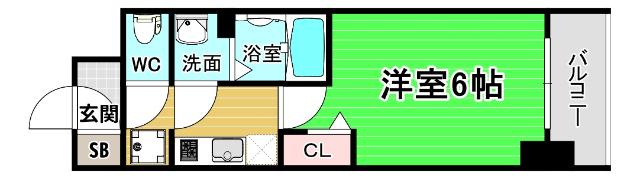 アドバンス大阪セレーノ 間取り図画像