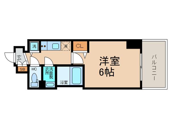 ララプレイス阿波座駅前フェリオ 間取り図画像