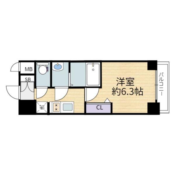 プレサンス大手前ピリオド 間取り図画像