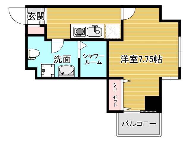 HR FRONT REGAL ﾄﾞｰﾑｳｴｽﾄ 間取り図画像