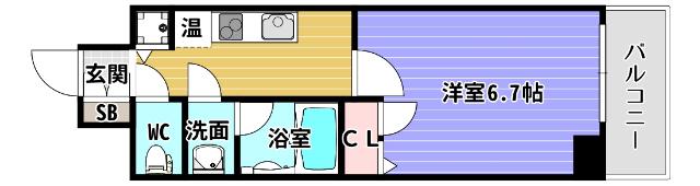 LAV心斎橋WEST 間取り図画像