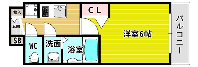 プレサンスドームシティ 間取り図画像