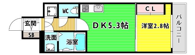 SERENiTE本町reflet 間取り図画像