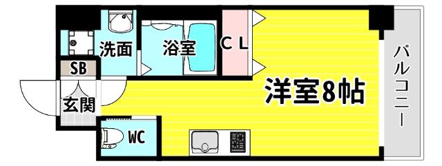 エグゼ大阪BAY 間取り図画像
