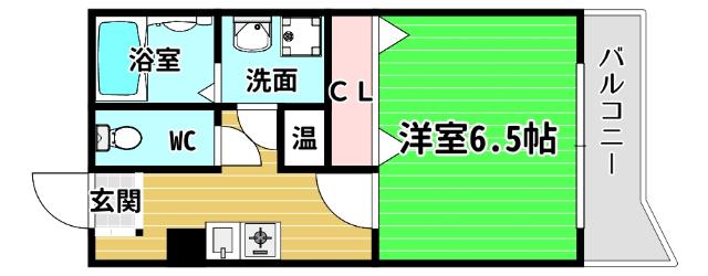 シャトー弁天参番館 間取り図画像