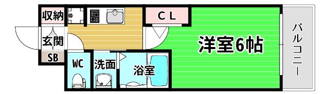 エステムコート大阪WESTⅡ 間取り図画像