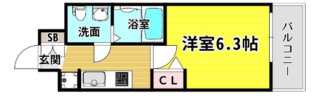エグゼ大阪ＢＡＹＣＩＴＹ 間取り図画像