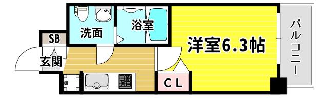 エグゼ大阪ＢＡＹＣＩＴＹ 間取り図画像